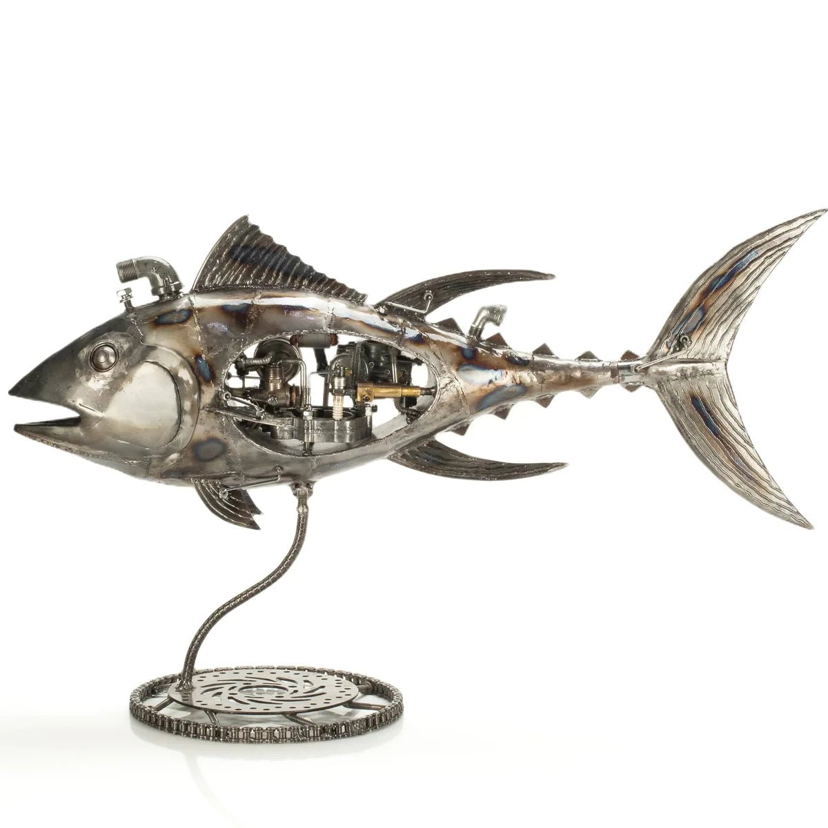 39 Tuna Fish Inspired Recycled Metal Art Sculpture - Xformerz