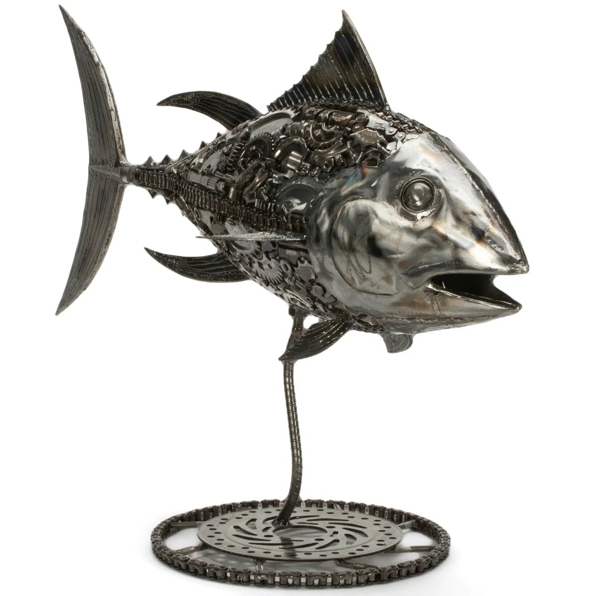 39 Tuna Fish Inspired Recycled Metal Art Sculpture - Xformerz