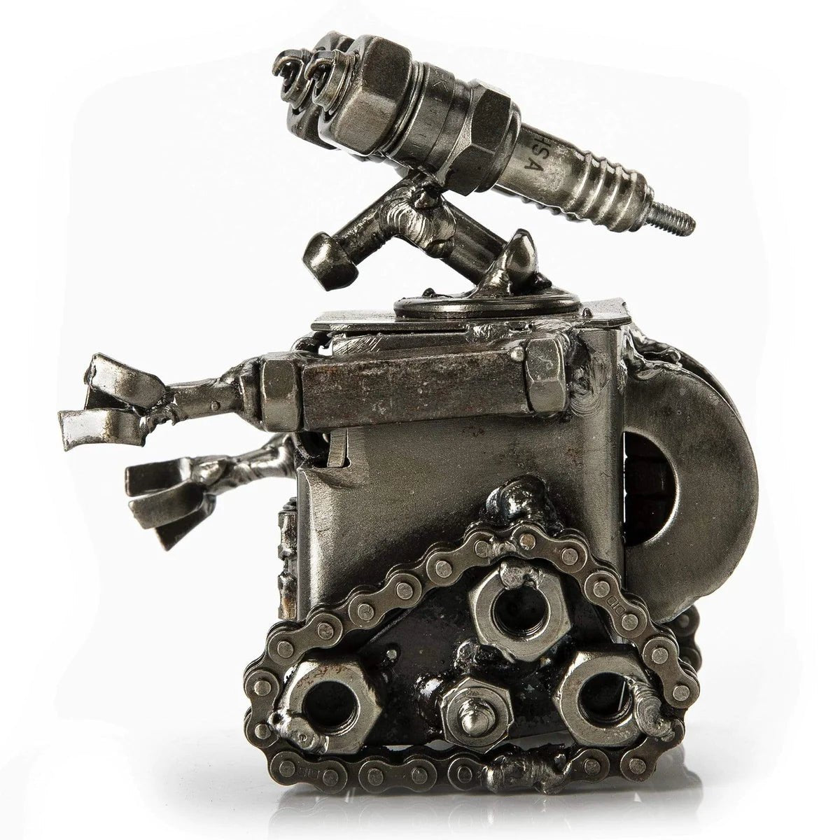 4 Wall-E Inspired Recycled Metal Sculpture - Xformerz