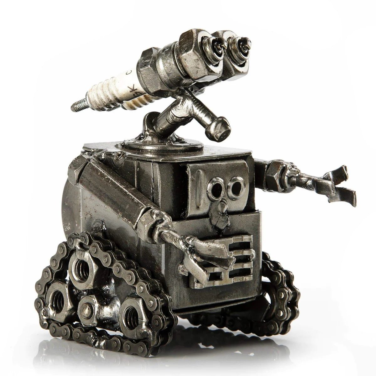 4 Wall-E Inspired Recycled Metal Sculpture - Xformerz