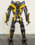 44" Bumblebee Inspired Recycled Metal Art Sculpture - Xformerz