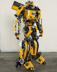 44" Bumblebee Inspired Recycled Metal Art Sculpture - Xformerz