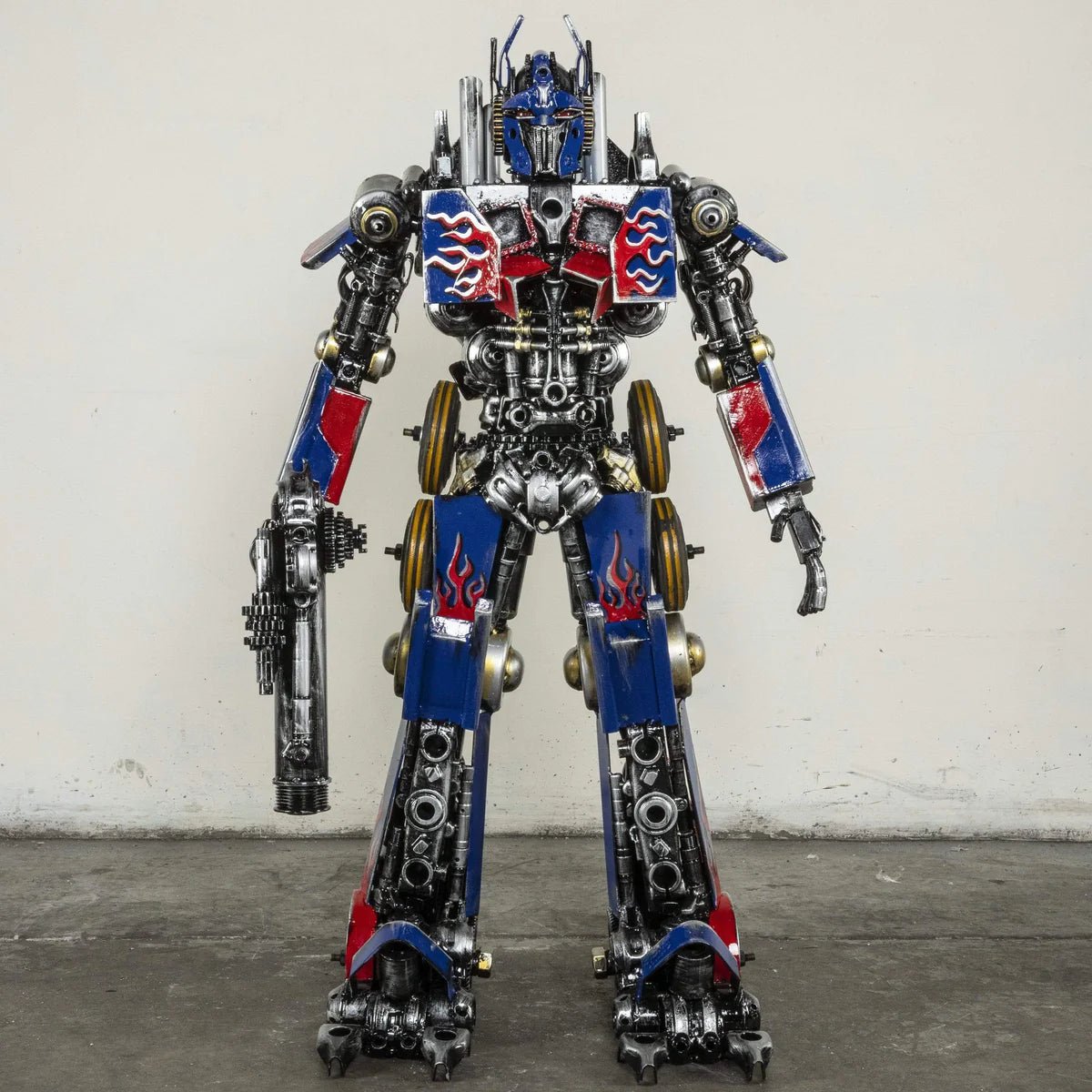 44" Optimus Prime Inspired Recycled Metal Art Sculpture - Xformerz