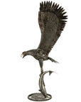 47 Eagle on the Hunt Recycled Metal Art Sculpture - Xformerz