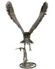 47 Eagle on the Hunt Recycled Metal Art Sculpture - Xformerz