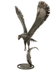 47 Eagle on the Hunt Recycled Metal Art Sculpture - Xformerz