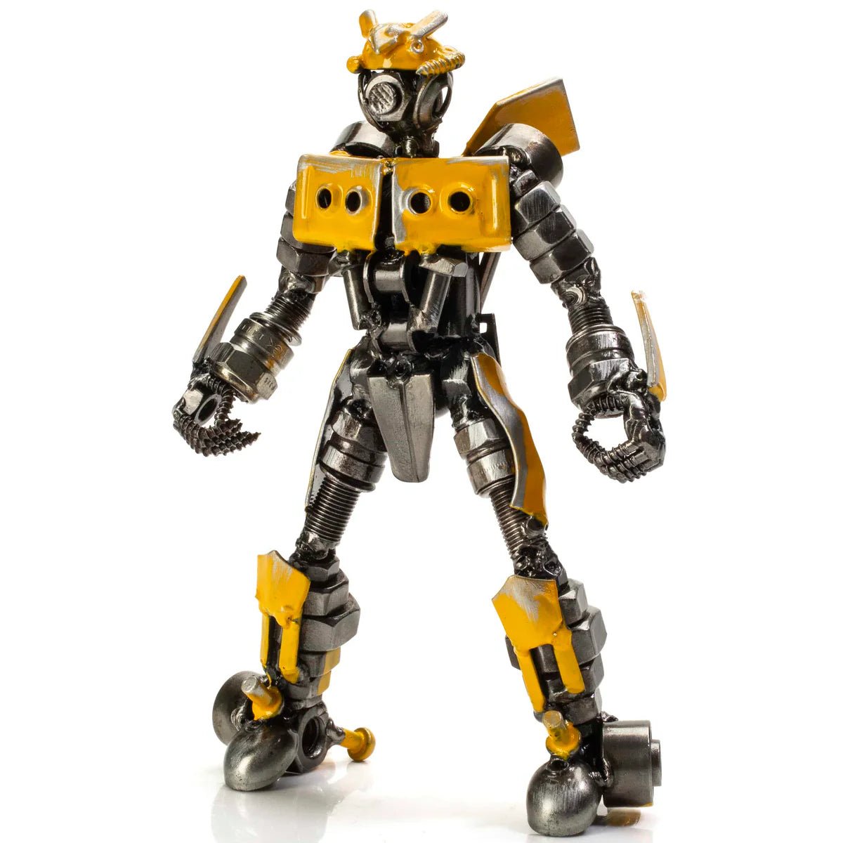 7 Bumblebee Inspired Recycled Metal Sculpture - Xformerz