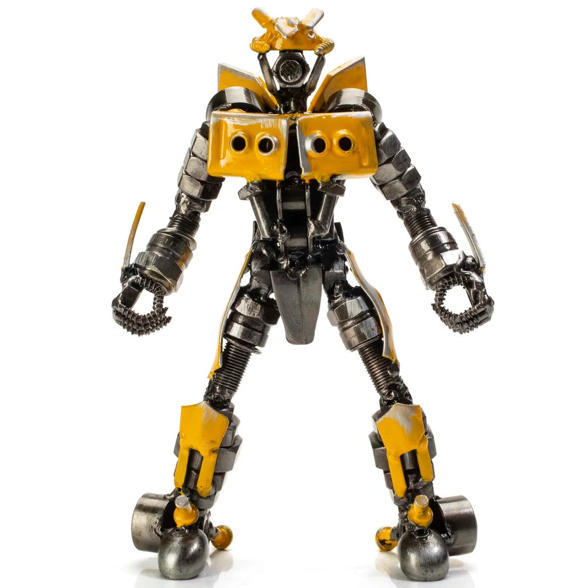 7 Bumblebee Inspired Recycled Metal Sculpture - Xformerz