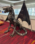 71” Dragon Inspired Recycled Metal Art Sculpture - Xformerz