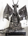 71” Dragon Inspired Recycled Metal Art Sculpture - Xformerz