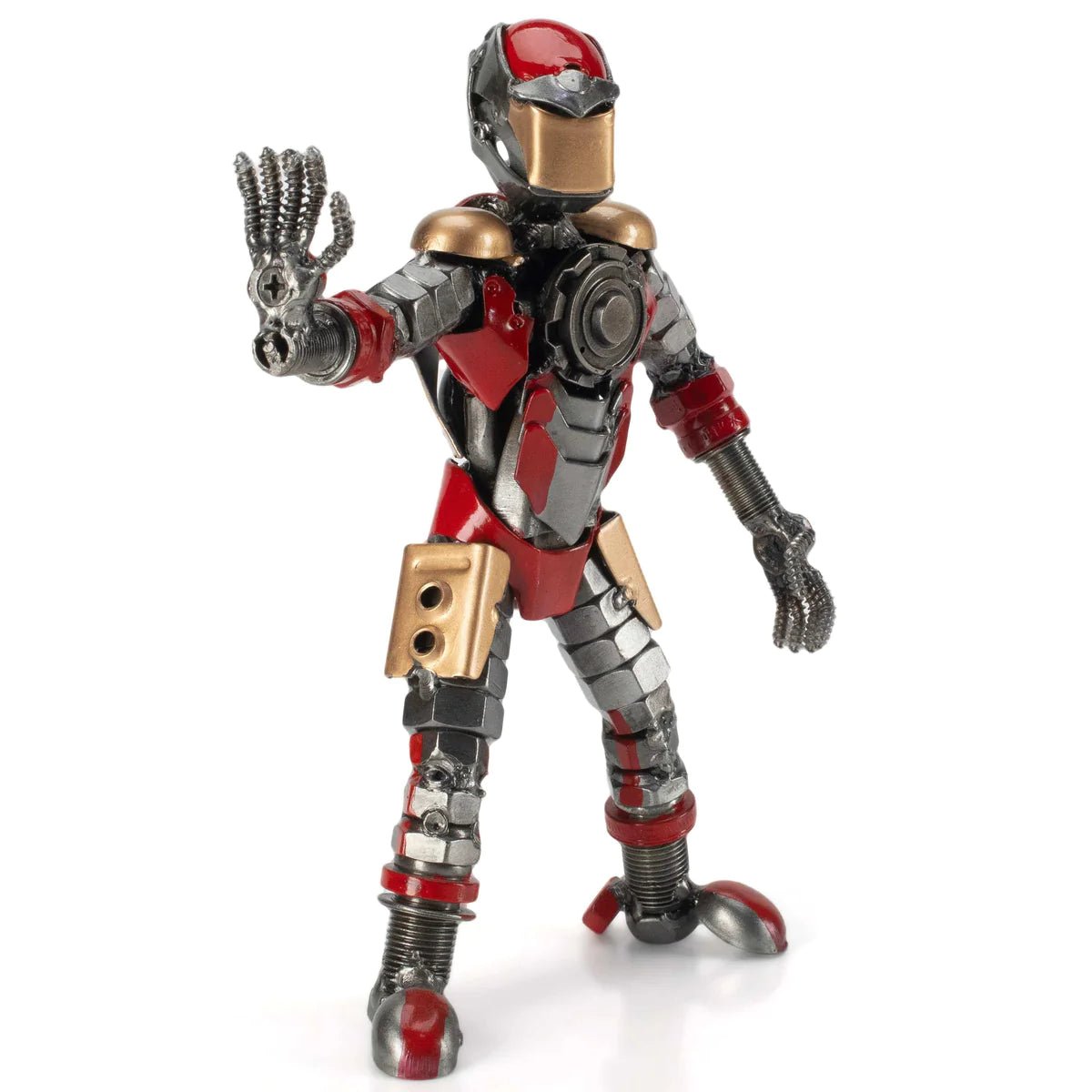 7.5” Iron Man Inspired Recycled Metal Sculpture - Xformerz