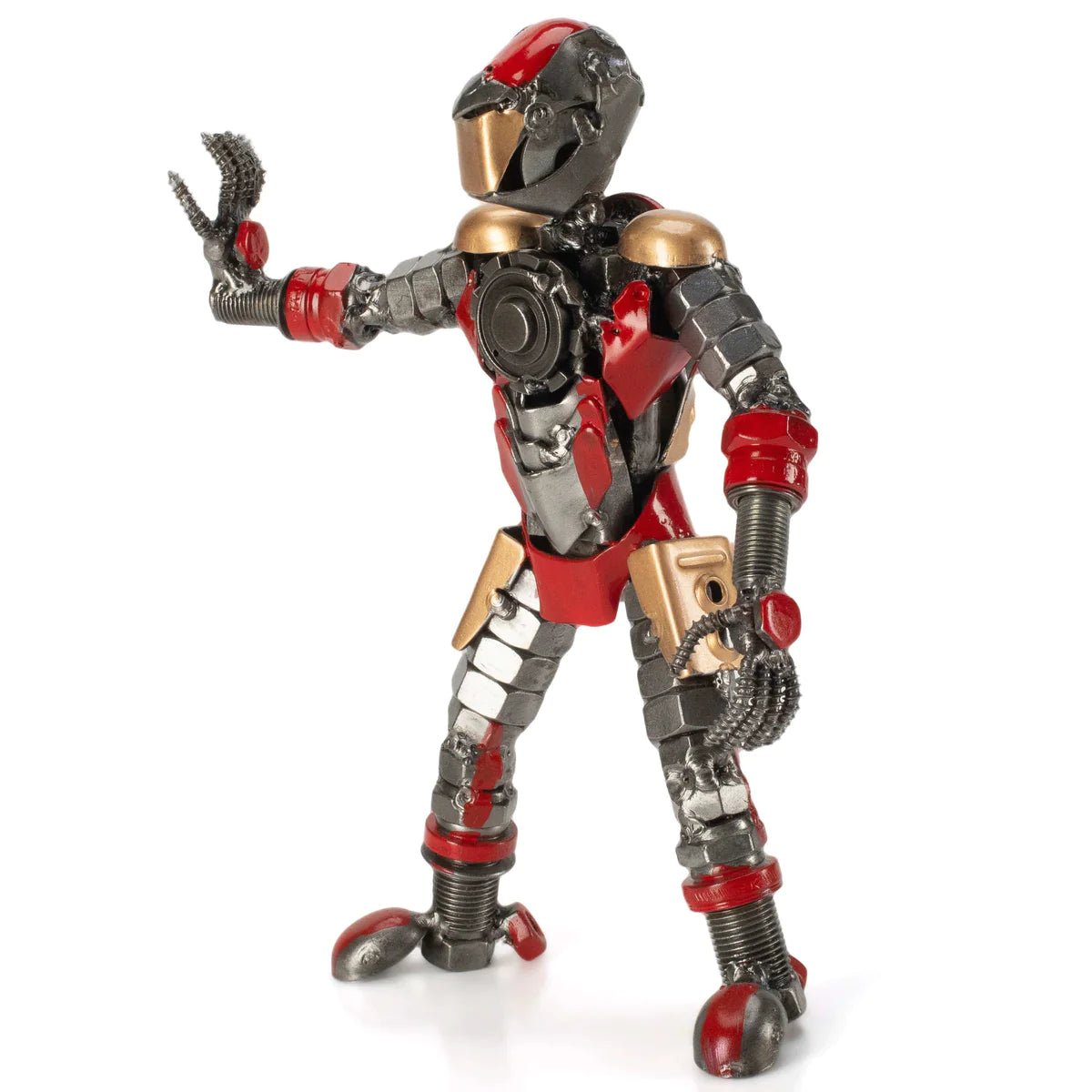 7.5” Iron Man Inspired Recycled Metal Sculpture - Xformerz