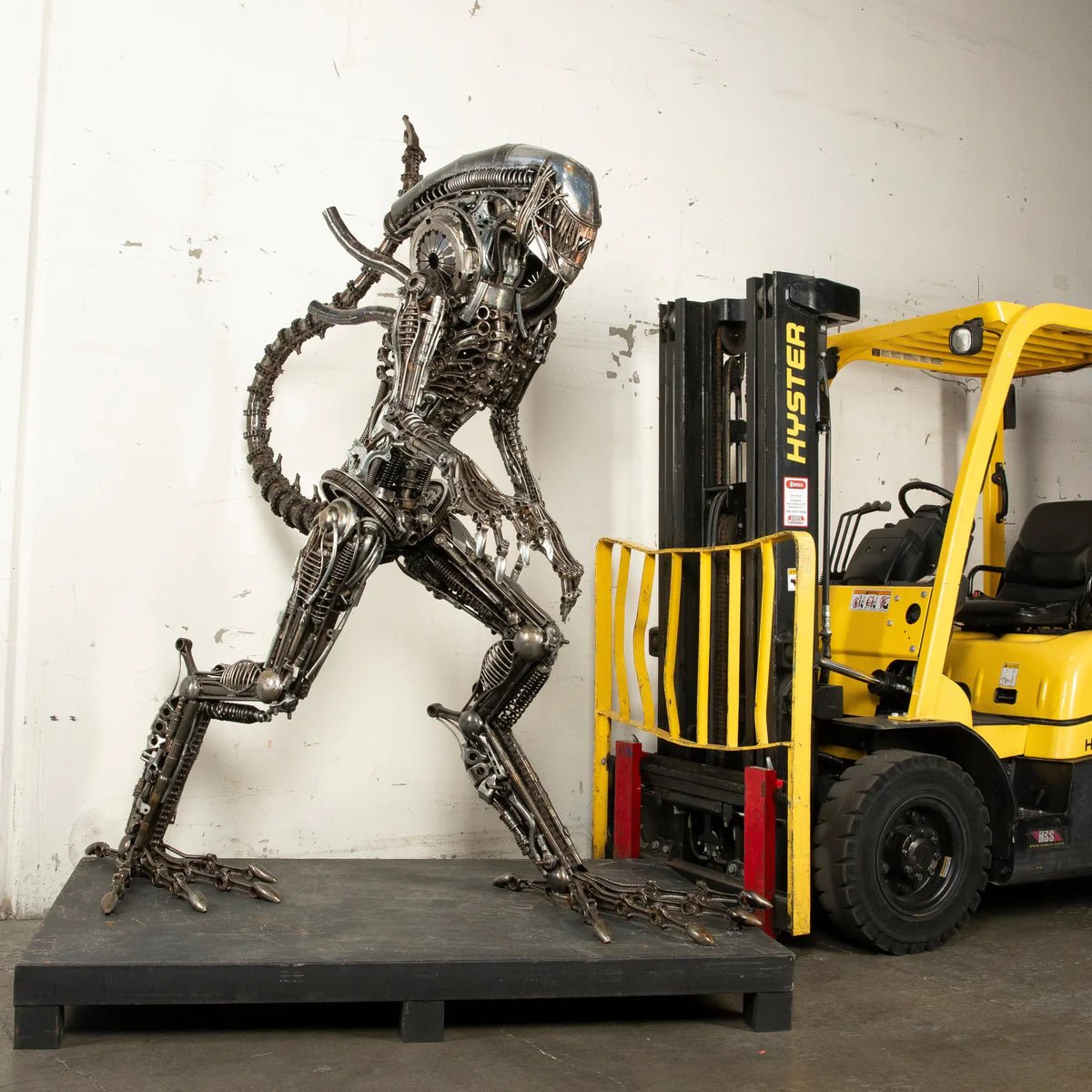 79 Alien Inspired Recycled Metal Art Sculpture - Xformerz