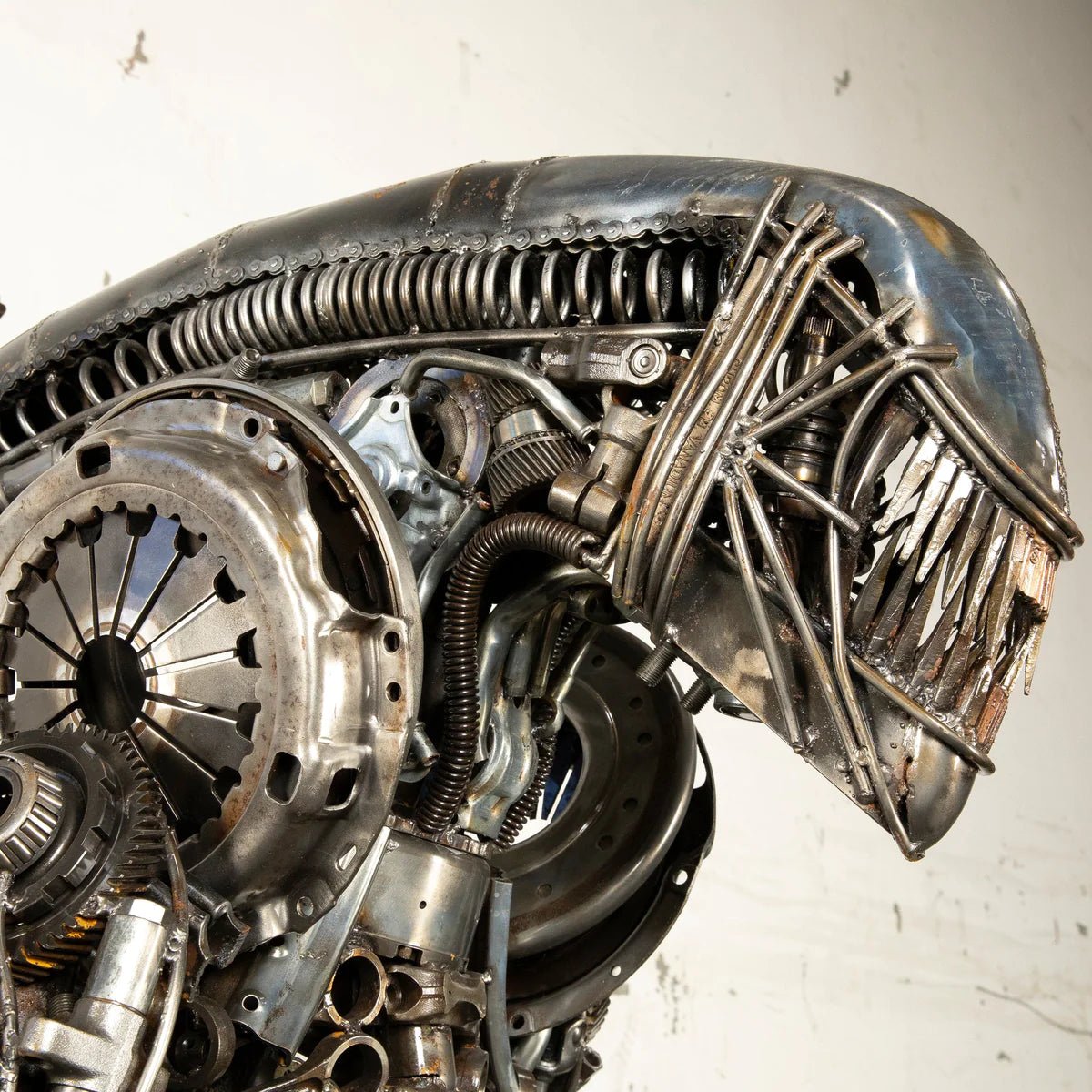 79 Alien Inspired Recycled Metal Art Sculpture - Xformerz