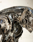 79 Alien Inspired Recycled Metal Art Sculpture - Xformerz