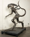 79 Alien Inspired Recycled Metal Art Sculpture - Xformerz