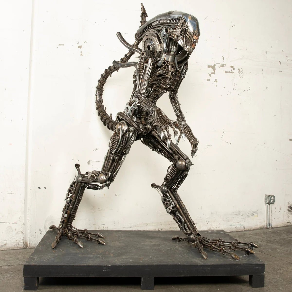 79 Alien Inspired Recycled Metal Art Sculpture - Xformerz