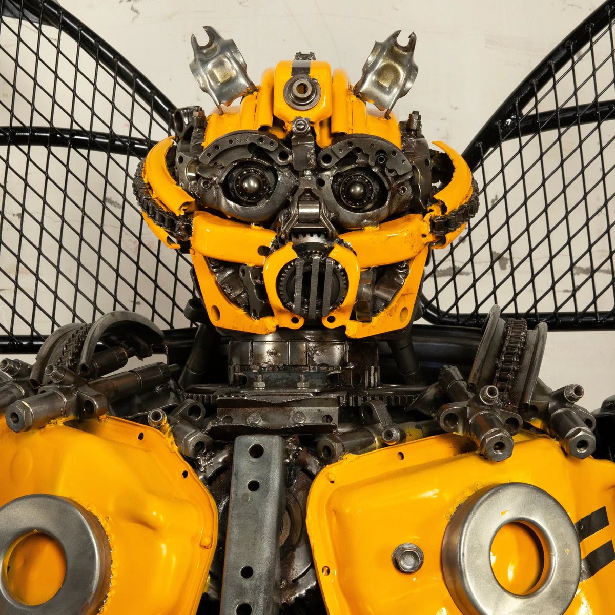 79 Bumblebee Inspired Recycled Metal Art Sculpture - Xformerz