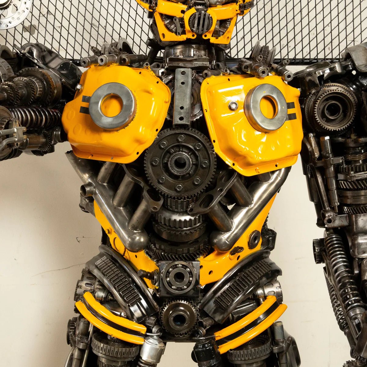 79 Bumblebee Inspired Recycled Metal Art Sculpture - Xformerz