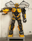 79 Bumblebee Inspired Recycled Metal Art Sculpture - Xformerz