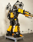 79 Bumblebee Inspired Recycled Metal Art Sculpture - Xformerz