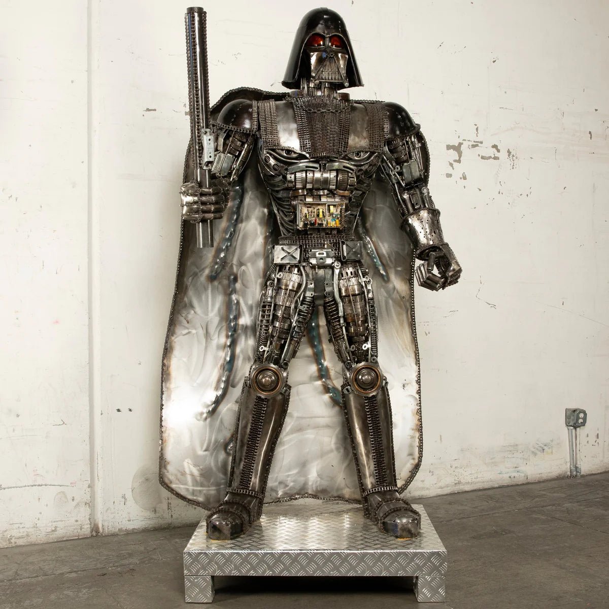 79 Darth Vader Inspired Recycled Metal Art Sculpture - Xformerz