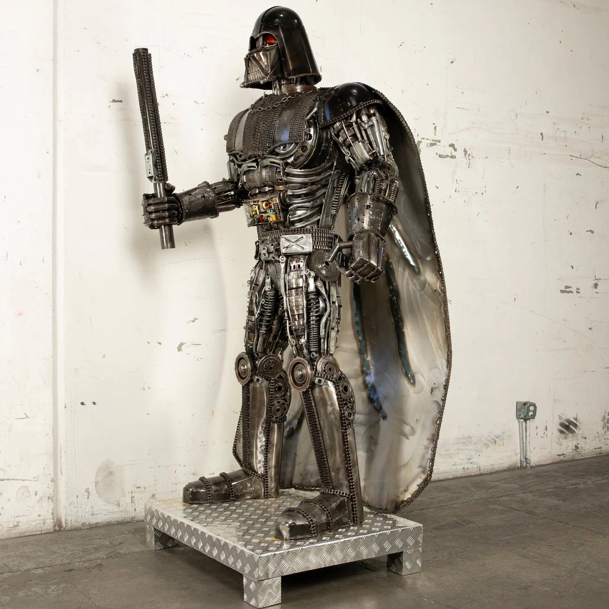 79 Darth Vader Inspired Recycled Metal Art Sculpture - Xformerz