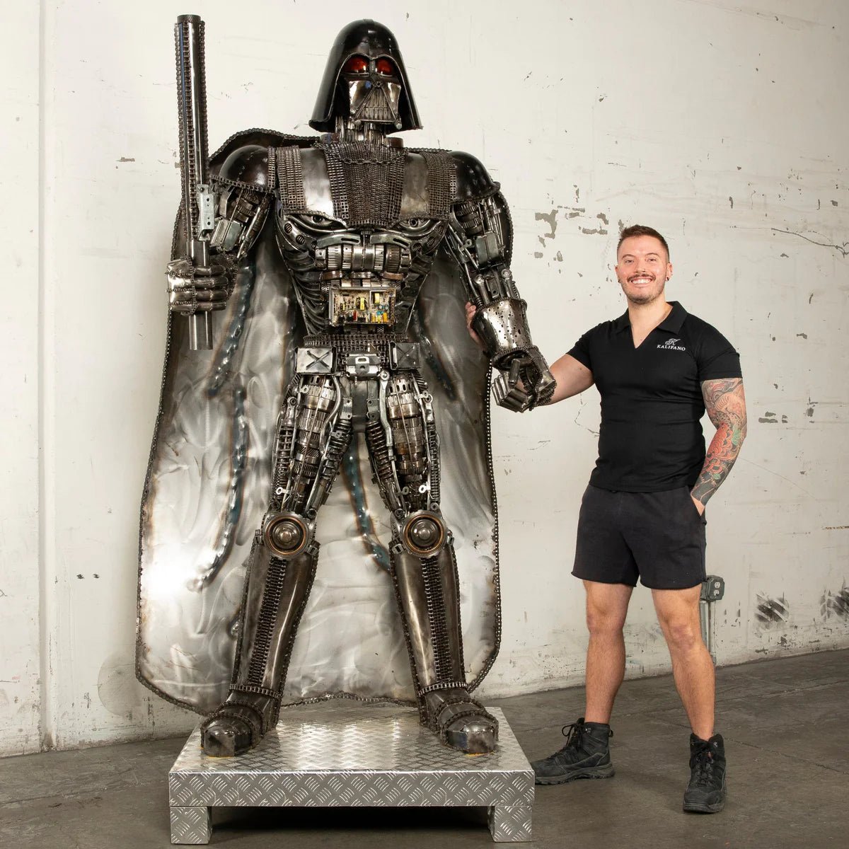 79 Darth Vader Inspired Recycled Metal Art Sculpture - Xformerz