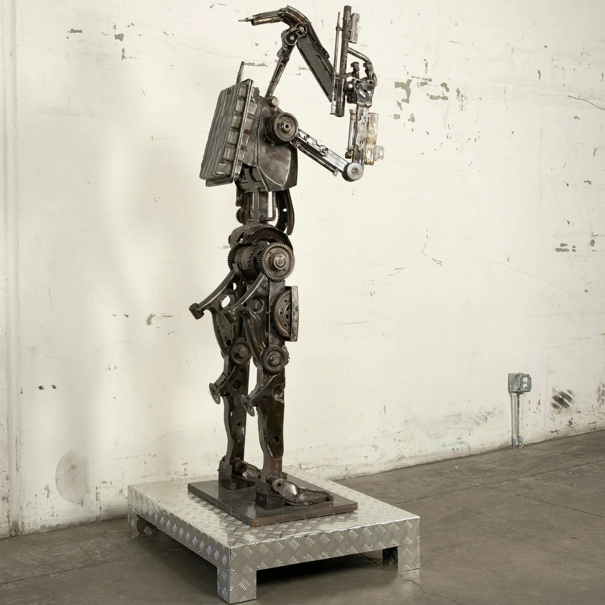 79 Droid Inspired Recycled Metal Sculpture - Xformerz