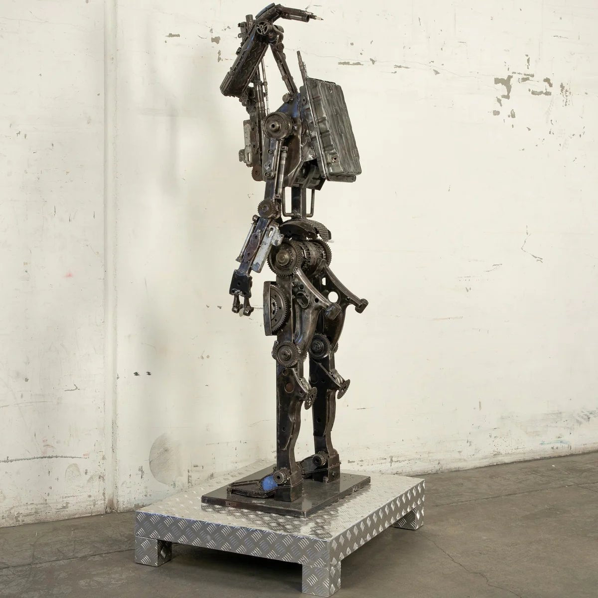 79 Droid Inspired Recycled Metal Sculpture - Xformerz