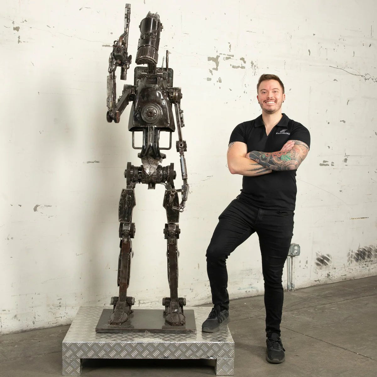 79 Droid Inspired Recycled Metal Sculpture - Xformerz