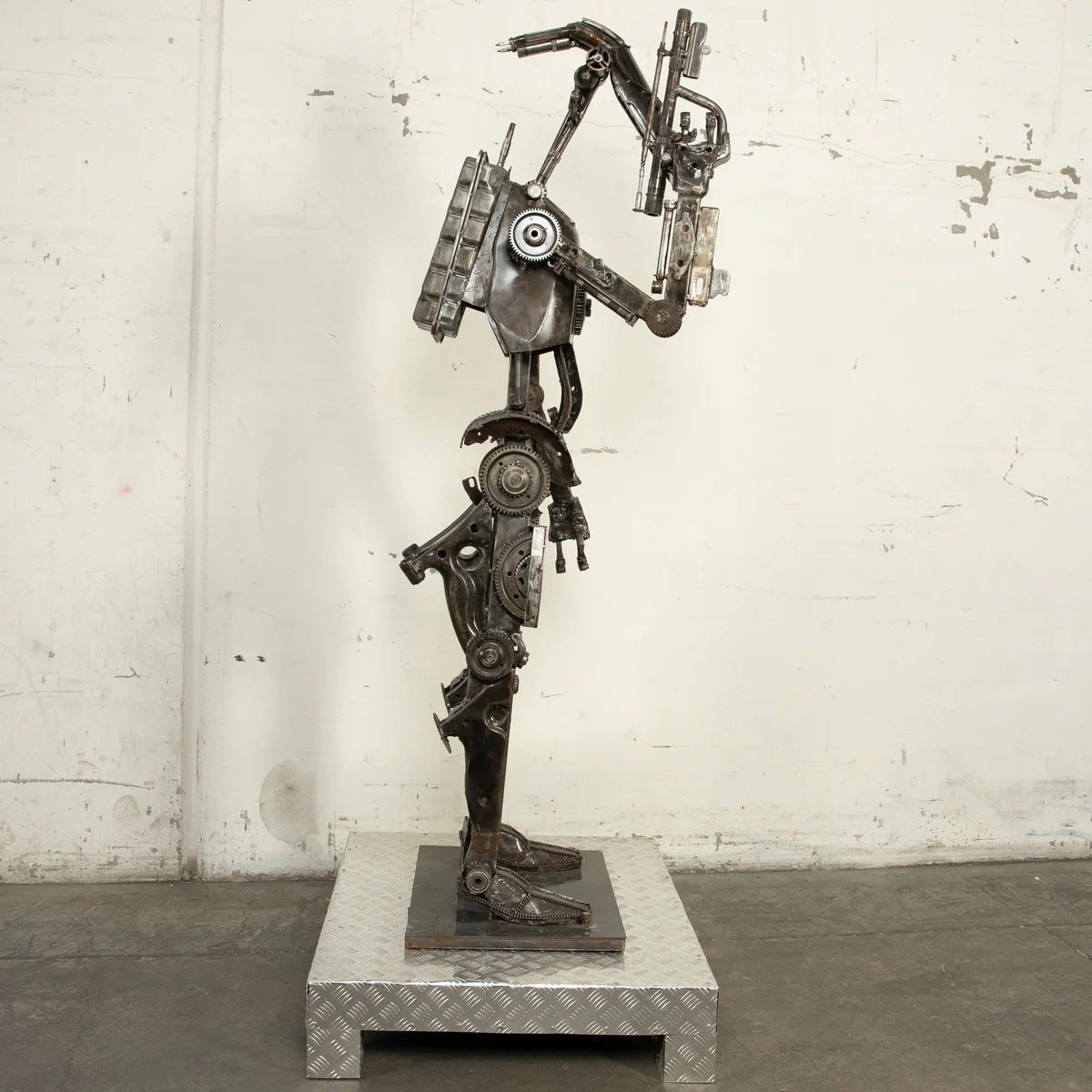 79 Droid Inspired Recycled Metal Sculpture - Xformerz