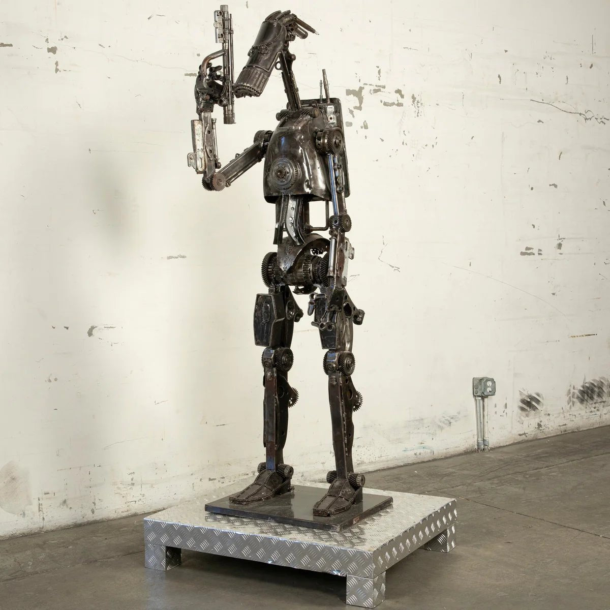 79 Droid Inspired Recycled Metal Sculpture - Xformerz