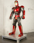 79" Iron Man Inspired Recycled Metal Art Sculpture - Xformerz