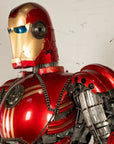 79" Iron Man Inspired Recycled Metal Art Sculpture - Xformerz