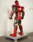 79" Iron Man Inspired Recycled Metal Art Sculpture - Xformerz