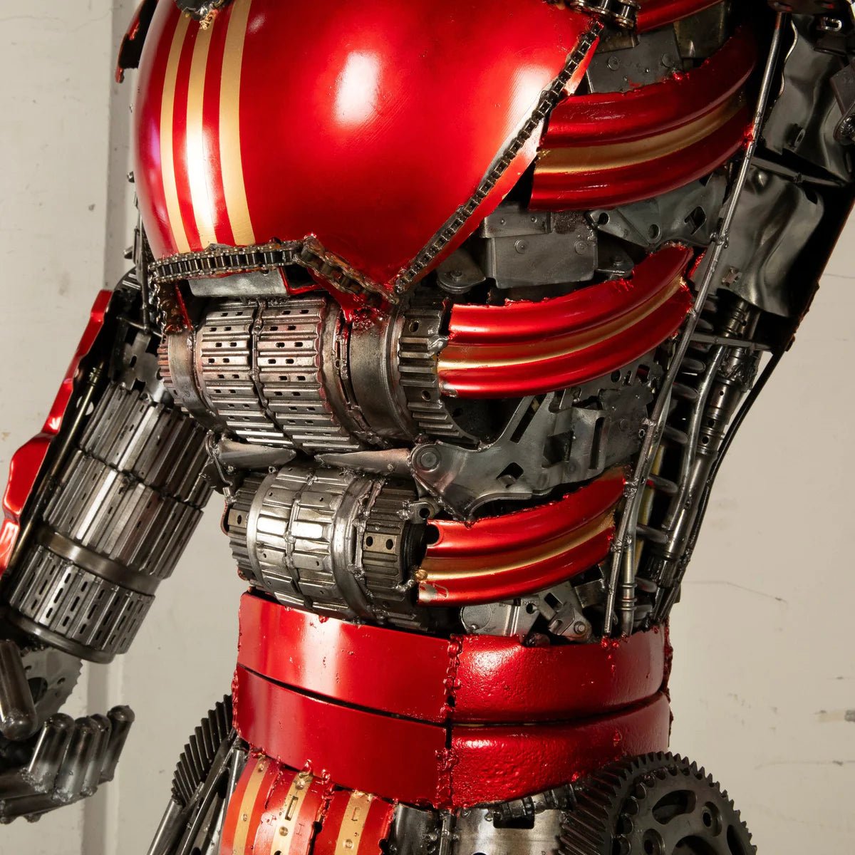 79&quot; Iron Man Inspired Recycled Metal Art Sculpture - Xformerz