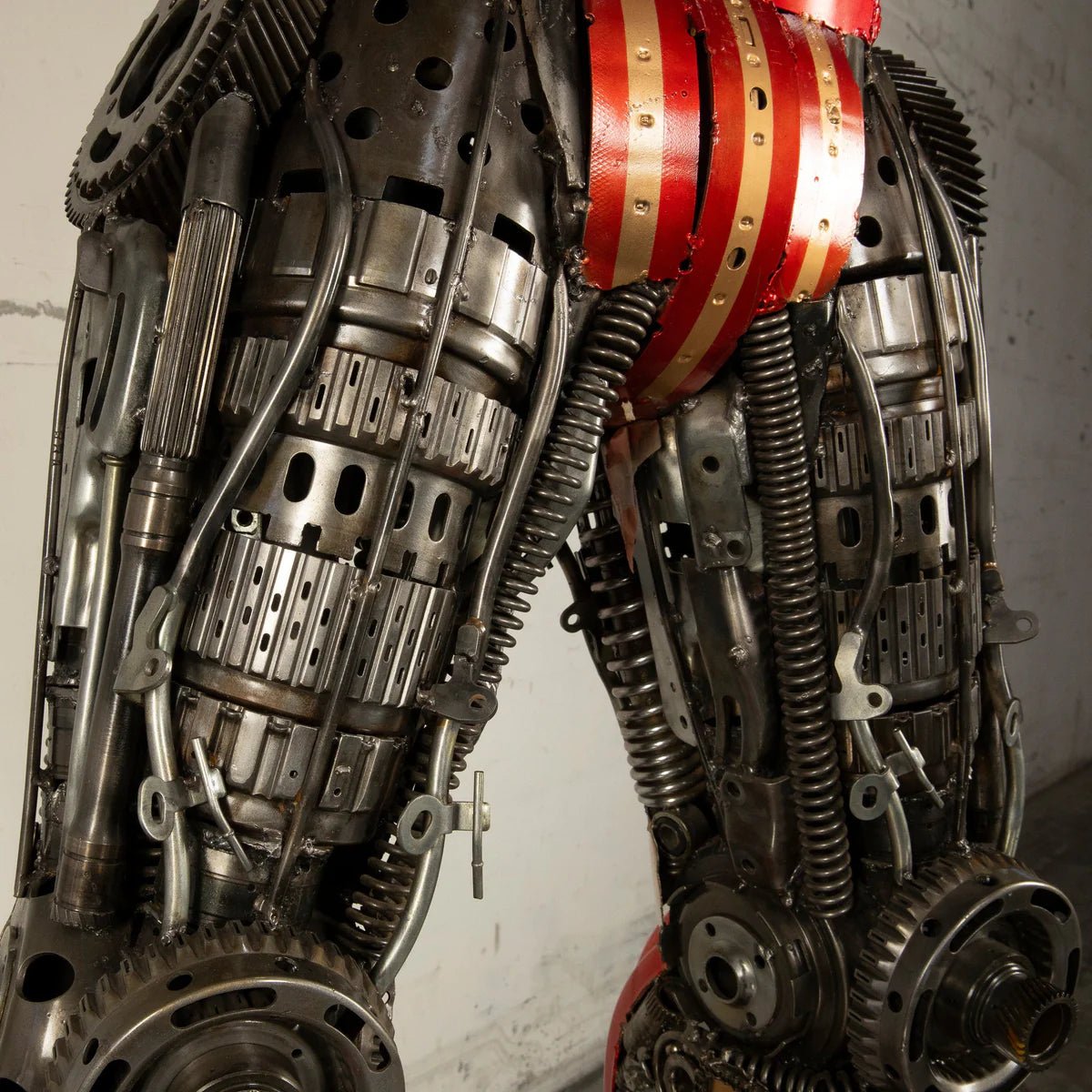 79&quot; Iron Man Inspired Recycled Metal Art Sculpture - Xformerz