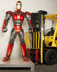 79" Iron Man Inspired Recycled Metal Art Sculpture - Xformerz