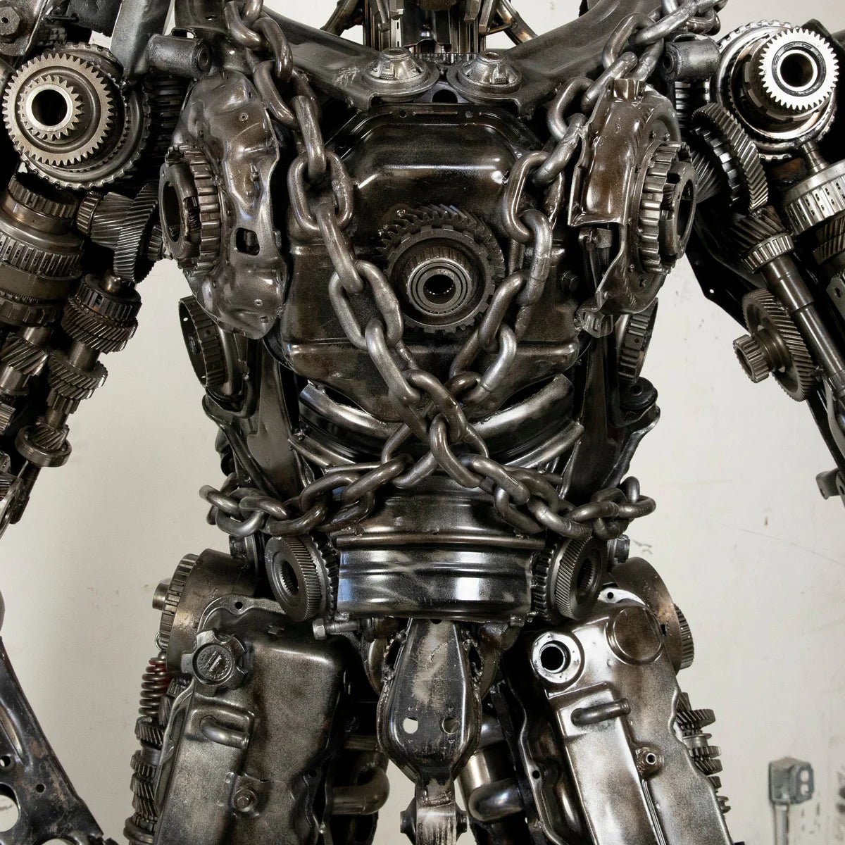 79&quot; Megatron Inspired Recycled Metal Art Sculpture - Xformerz