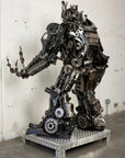 79" Megatron Inspired Recycled Metal Art Sculpture - Xformerz