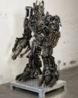 79" Megatron Inspired Recycled Metal Art Sculpture - Xformerz