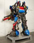 79" Optimus Prime Inspired Recycled Metal Art Sculpture - Xformerz