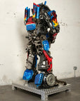 79" Optimus Prime Inspired Recycled Metal Art Sculpture - Xformerz