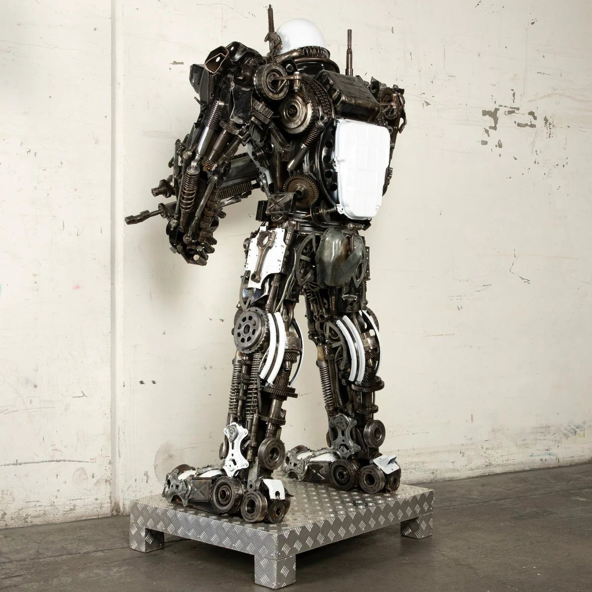 79" Storm Trooper Inspired Recycled Metal Art Sculpture - Xformerz