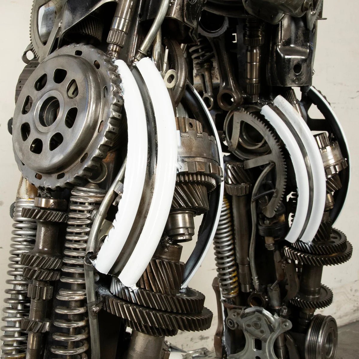 79&quot; Storm Trooper Inspired Recycled Metal Art Sculpture - Xformerz