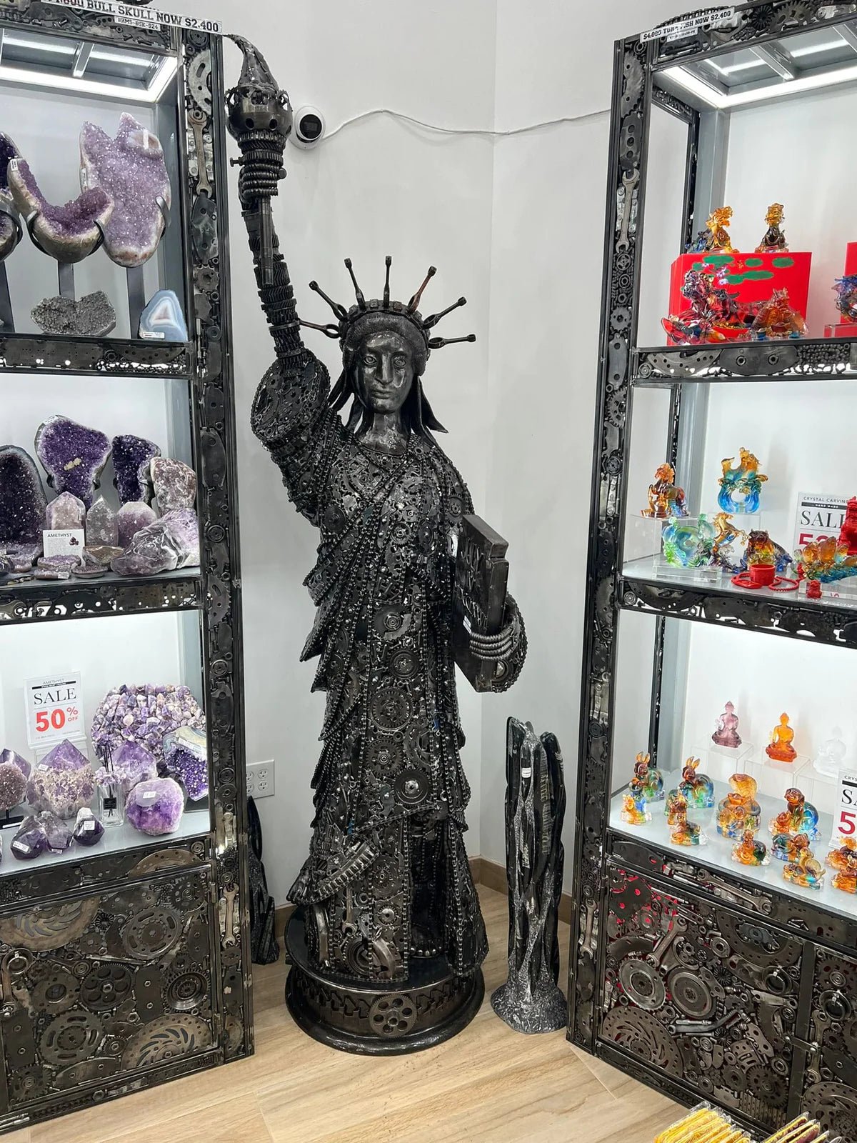 87 Statue of Liberty Inspired Recycled Metal Art Sculpture - Xformerz