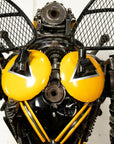 91" Bumblebee Inspired Recycled Metal Art Sculpture - Xformerz