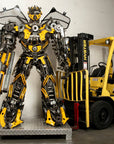 91" Bumblebee Inspired Recycled Metal Art Sculpture - Xformerz