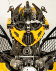 91" Bumblebee Inspired Recycled Metal Art Sculpture - Xformerz